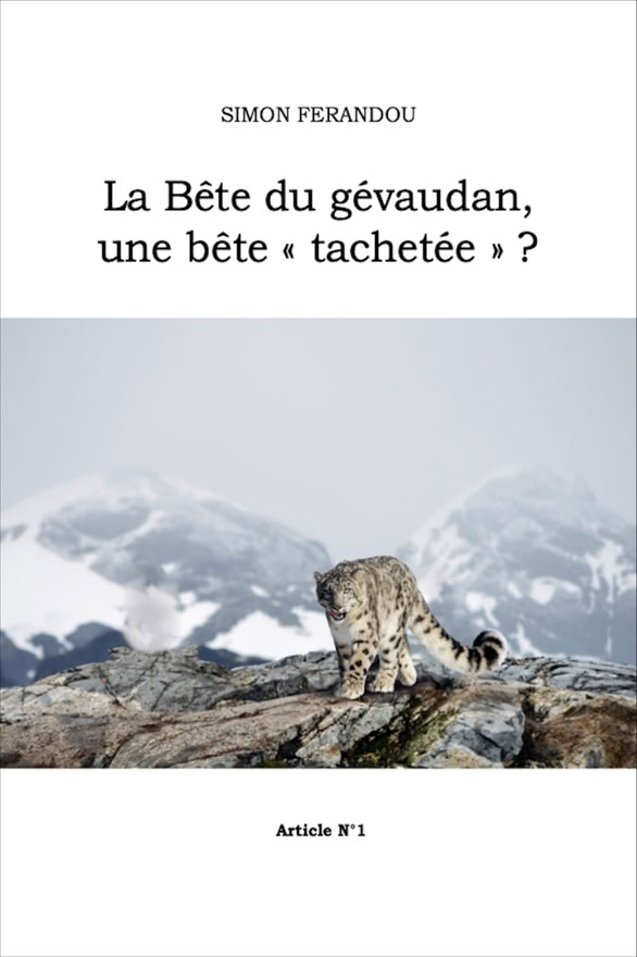 Simon Ferandou Bête Gévaudan bête tachetée