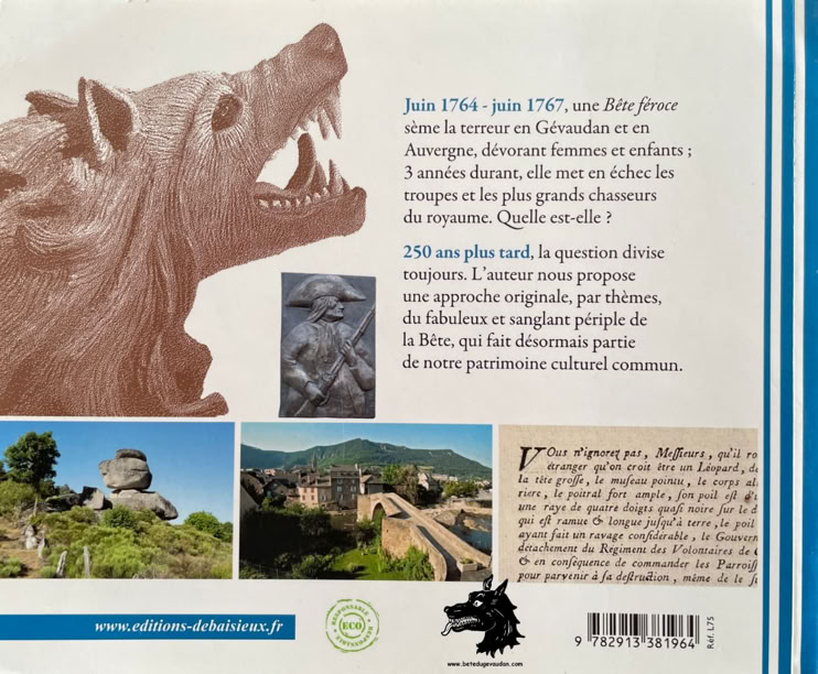 Livre Favre Debaisieux La Bête du Gévaudan légende réalité